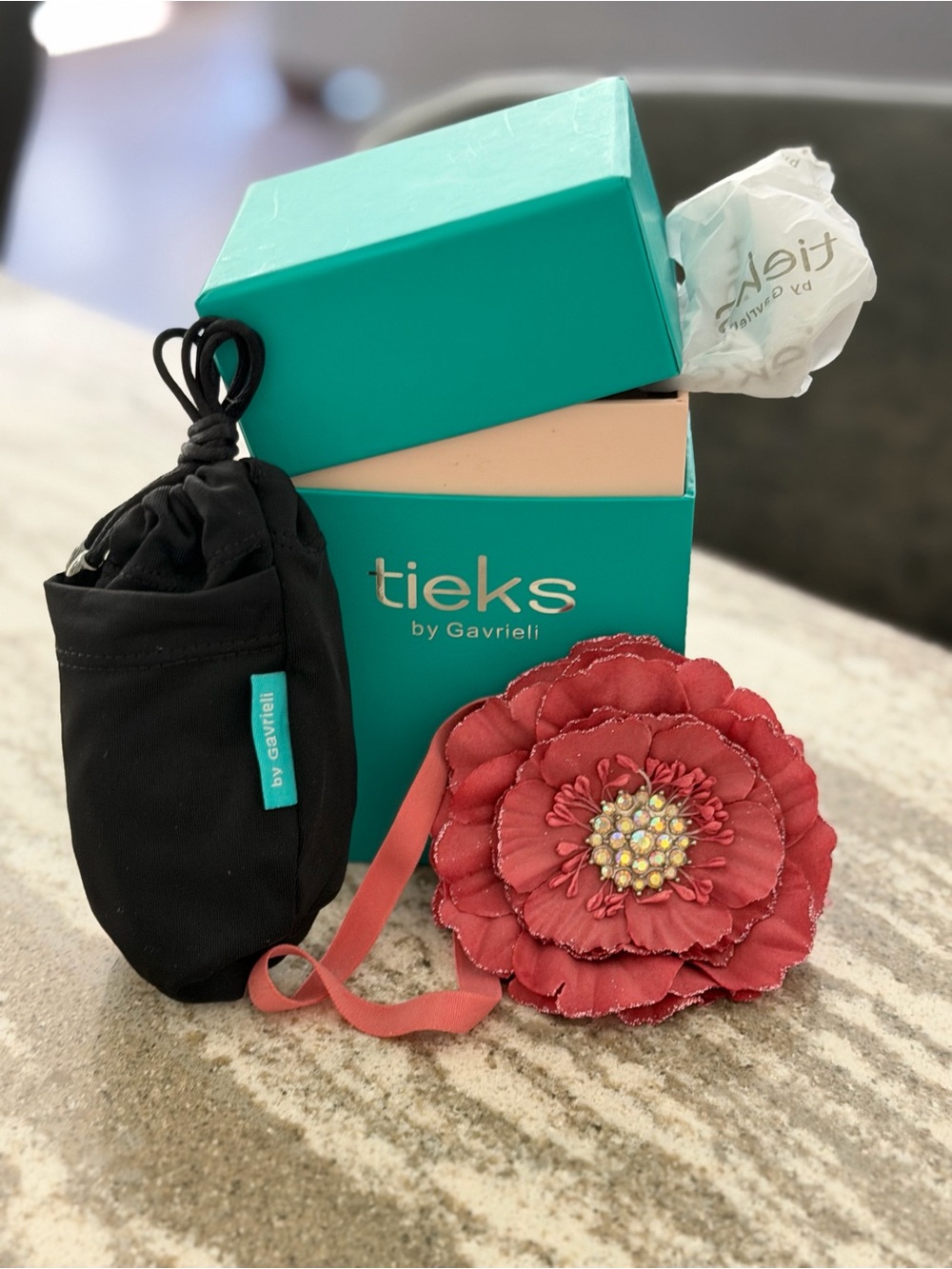 Tieks Ballet Flats Box only with flower and pouch